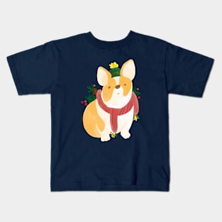 Corgi Christmas Kids T-Shirt